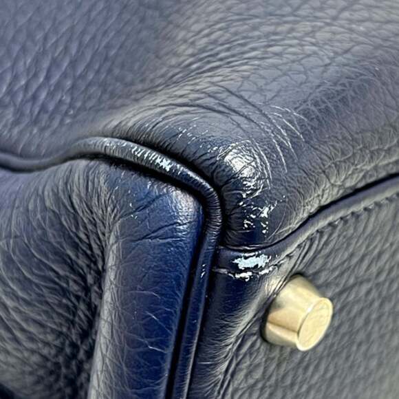 HERMES Kelly 32, Inseam, 2-Way Handbag, Taurillon Clemence Leather, Women's, ... - Picture 10 of 16